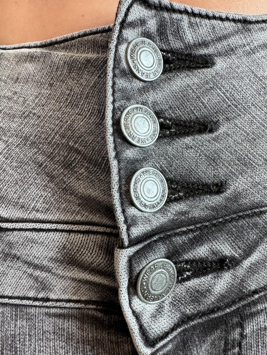 Jeansy z wysokim stanem LX108-S