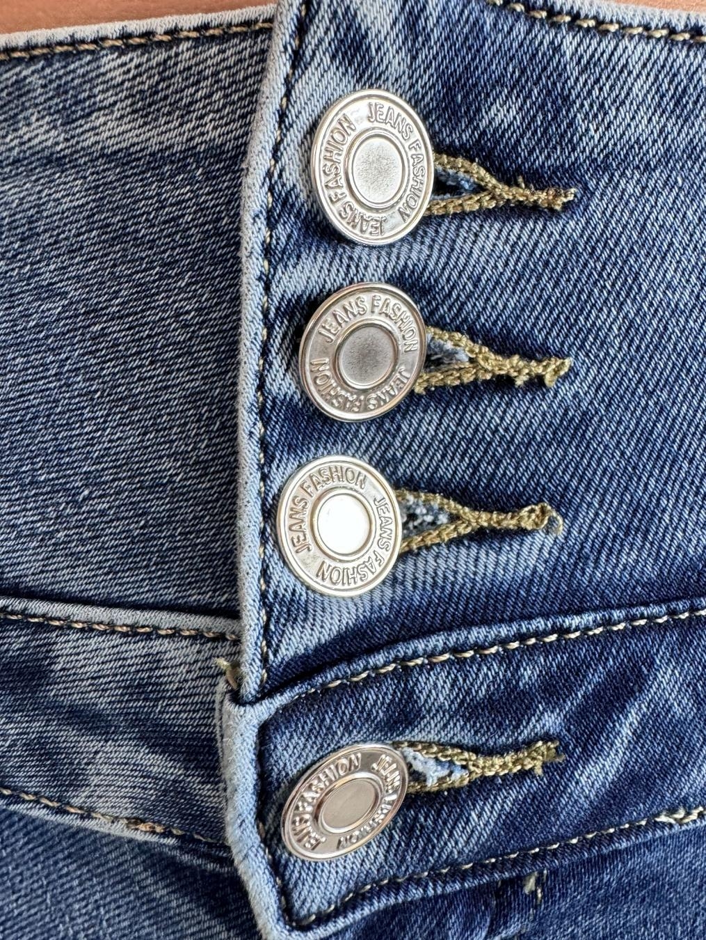 Jeansy z wysokim stanem LX108-J