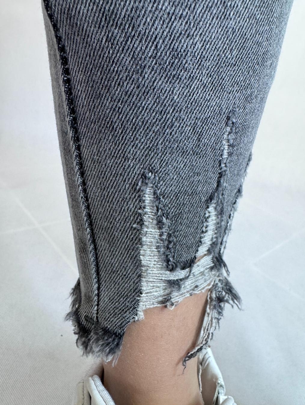 Modne jeansy z dziurami LX122