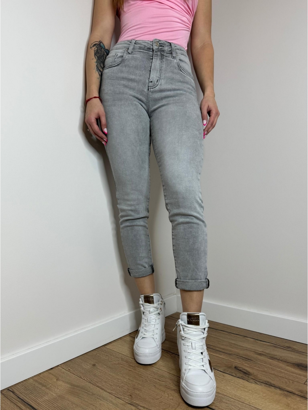 Klasyczne jeansy regular fit LX118-S