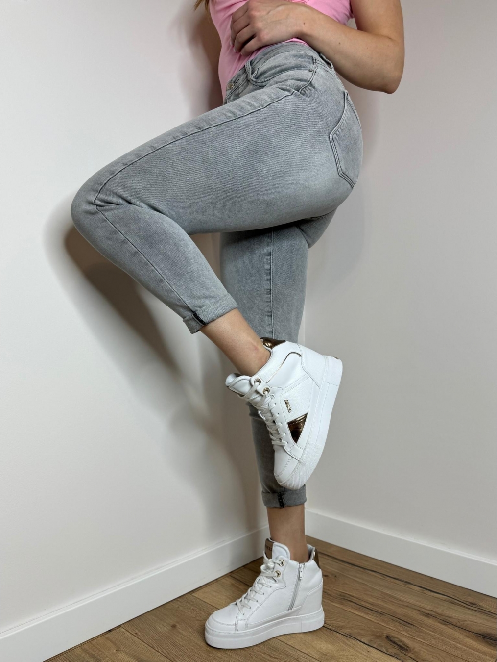 Klasyczne jeansy regular fit LX118-S