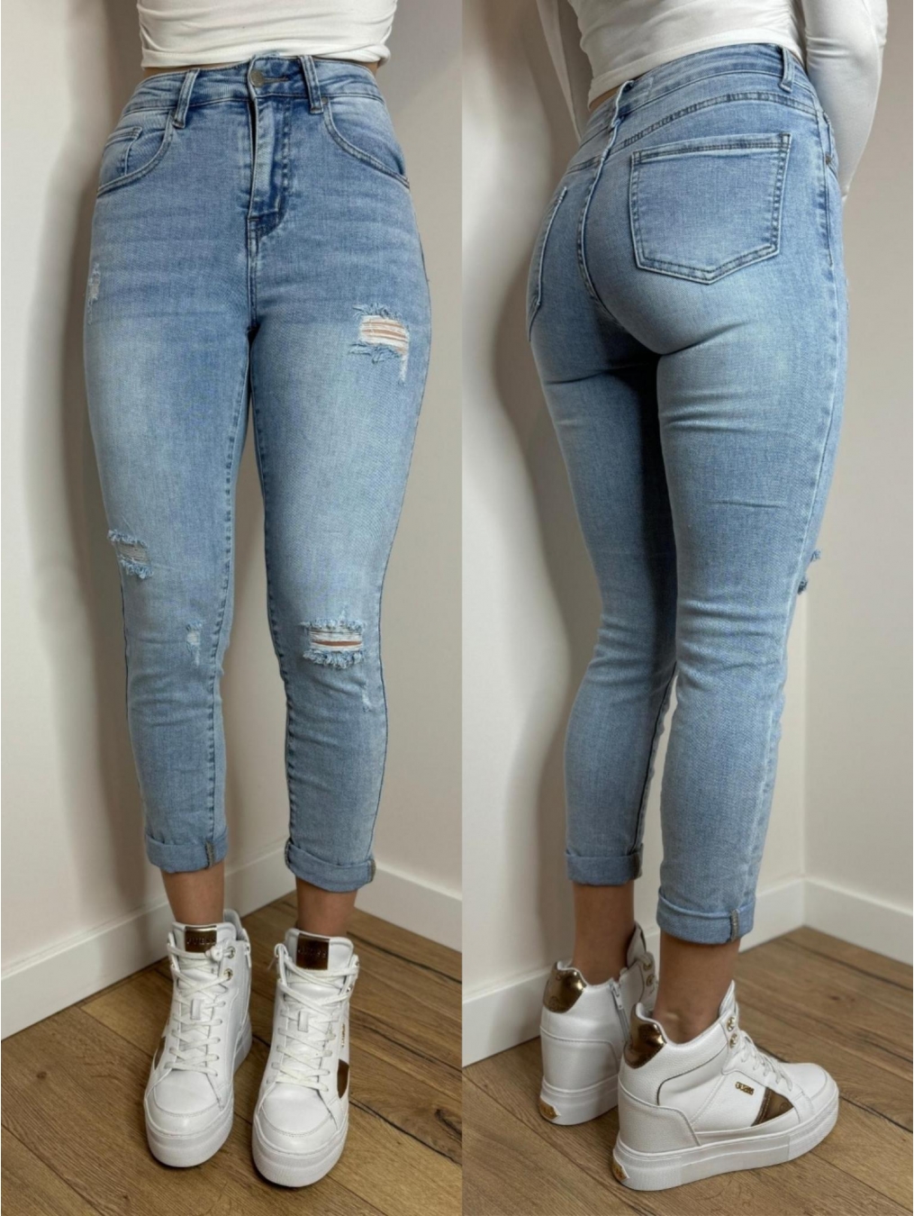 Jeansy regular fit z...