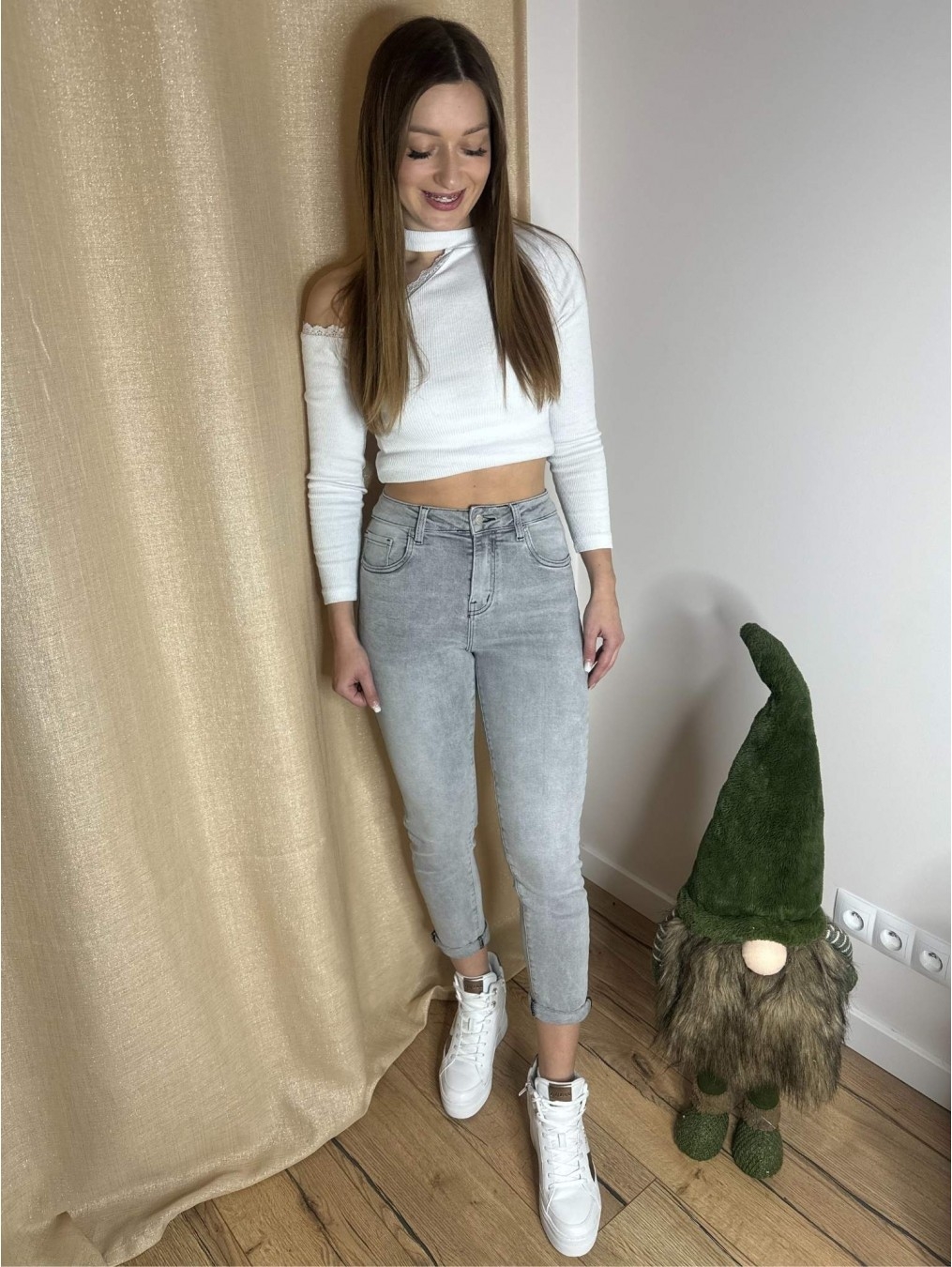 Klasyczne jeansy regular fit LX118-S