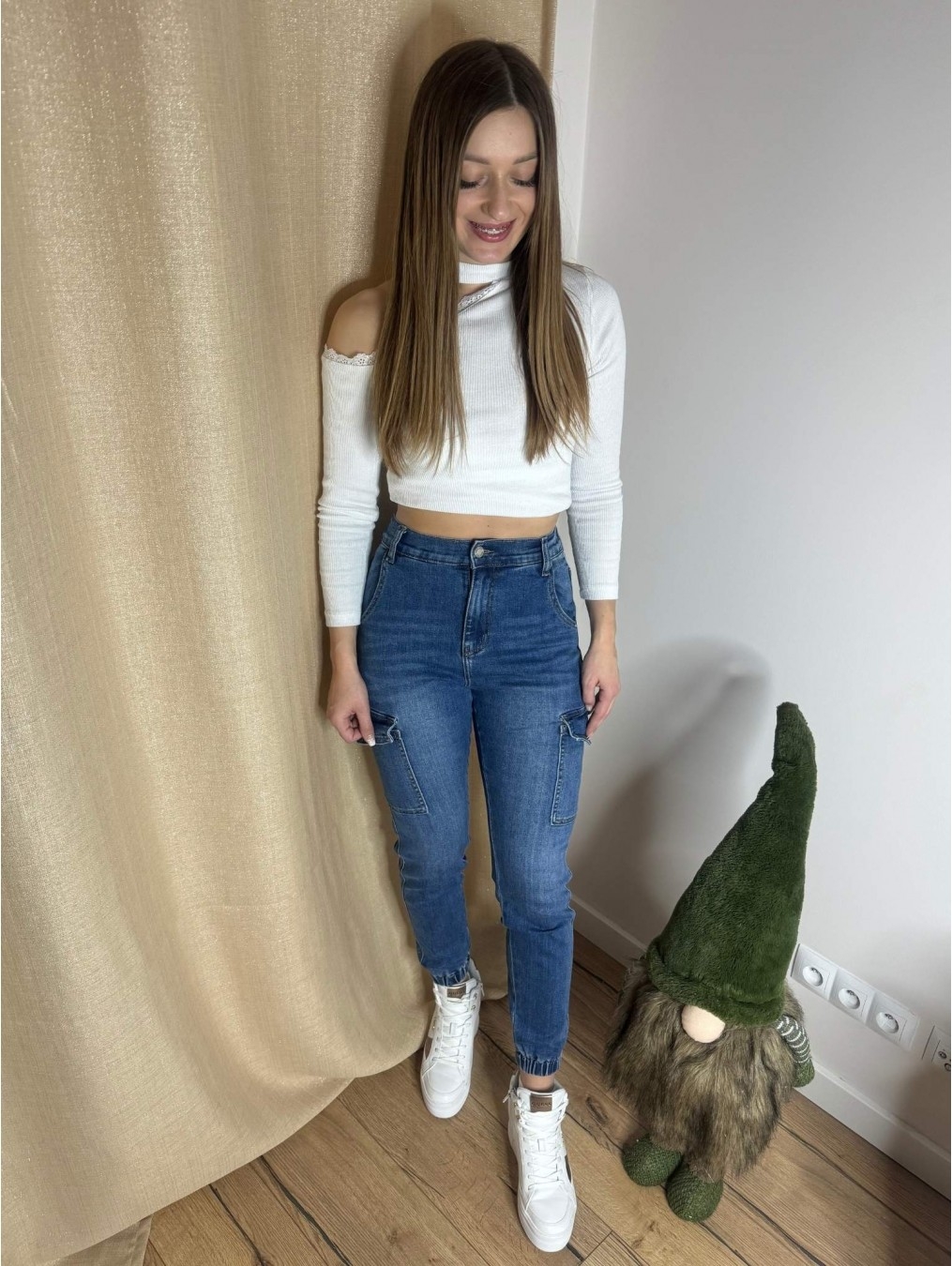 Joggery z kieszonkami LX136